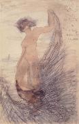 Auguste Rodin, Nude with drapery